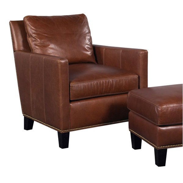 Loon Peak® Soft Top Grain Leather Club Chair Wayfair